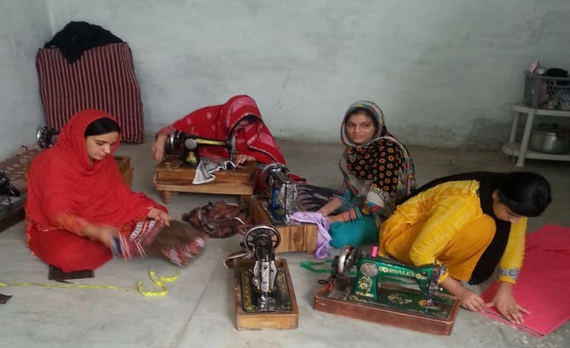 Sajida Yameen now employs six women through her new tailoring business.