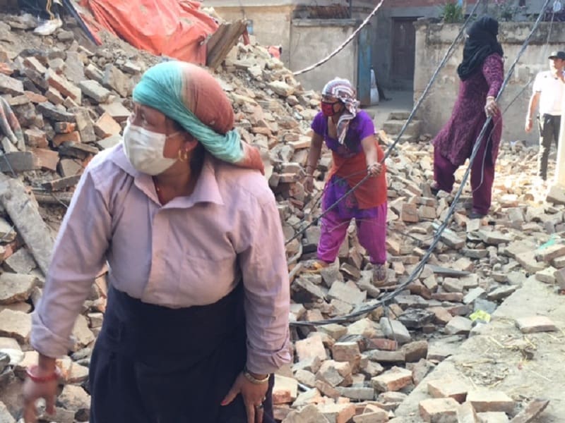 Digging through the rubble for a home