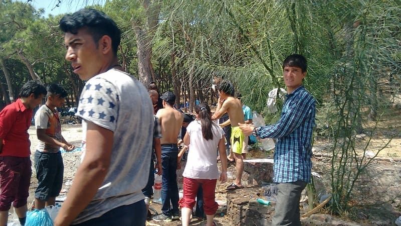 Refugees that make it to the overcrowded camps face appalling conditions.